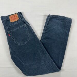 VTG Levi's 559 Relaxed Straight Corduroy Pants 32x34 Blue Cotton Blend Mens